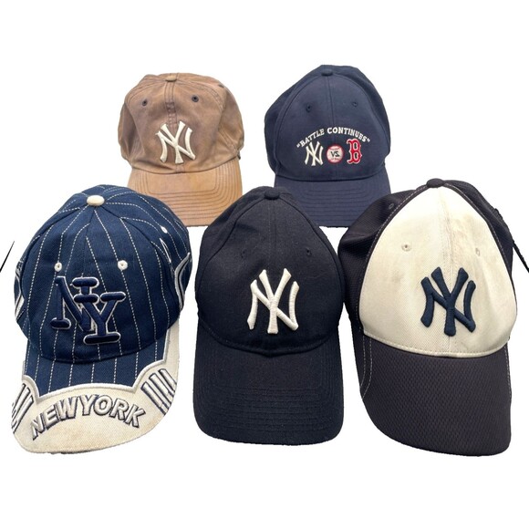 Lot of 5 New York Yankees Hats – New Era, Nike, Pinstripes, NYY vs. Red Sox - Picture 2 of 16